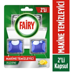 Fairy Bulaşık Makinesi Temizleyici, Kolay Temizlik, Limon Kokulu, 2 Kapsül - 1