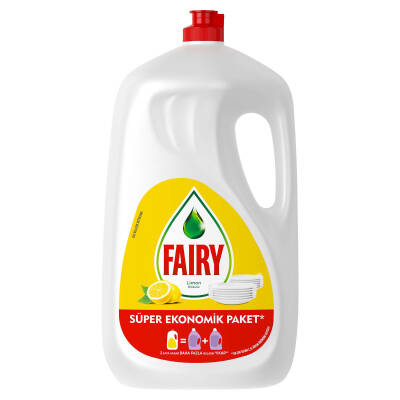 Fairy Süper Ekonomik Paket Sıvı Bulaşık Deterjanı 2600 Ml Limon Kokulu - 3