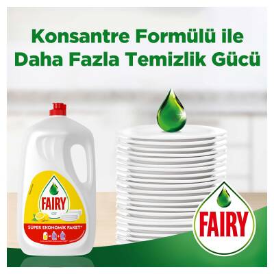 Fairy Süper Ekonomik Paket Sıvı Bulaşık Deterjanı 2600 Ml Limon Kokulu - 11