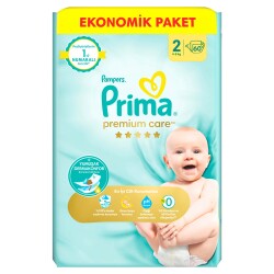 Prima Bebek Bezi Premium Care 2 Numara 60 Adet Ekonomik Paket - 2