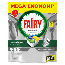 Fairy Platinum Bulaşık Makinesi Deterjanı Kapsülü/Tableti 72 Yıkama Limon Kokulu - 2