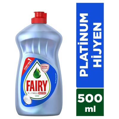 Fairy Platinum Hijyen Sıvı Bulaşık Deterjanı 500 ml Limon - 1