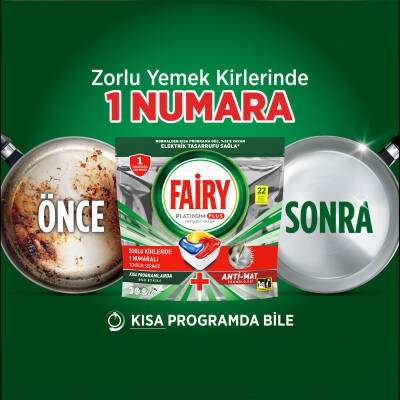 Fairy Platinum Plus Bulaşık Makinesi Deterjanı Kapsülü 22 Yıkama Limon Kokulu - 6