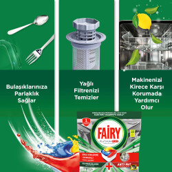 Fairy Platinum Plus Bulaşık Makinesi Deterjanı Kapsülü 22 Yıkama Limon Kokulu - 10