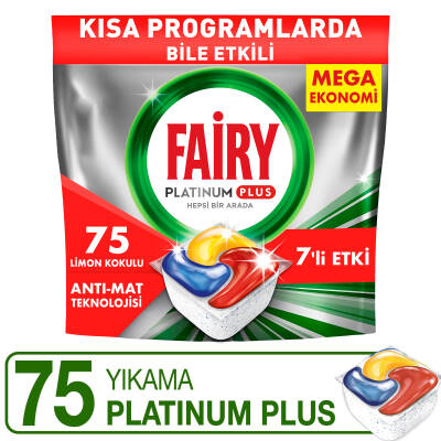 Fairy Platinum Plus Bulaşık Makinesi Deterjanı Kapsülü/Tableti 75 Yıkama - 3