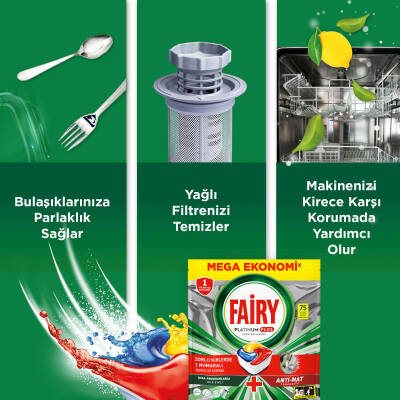 Fairy Platinum Plus Bulaşık Makinesi Deterjanı Kapsülü/Tableti 75 Yıkama - 15