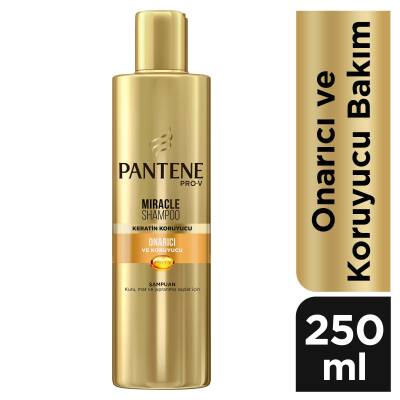 Pantene Miracle Şampuan Onarıcı Ve Koruyucu Bakım Keratin Koruyuculu 250 Ml, Kuru, Mat Ve Yıpranmış Saçlar İçin - 1