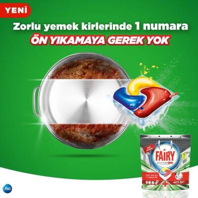 Fairy Platinum Plus Bulaşık Makinesi Deterjanı Kapsülü/Tableti 75 Yıkama Limon Kokulu Özel Tasarım - 4