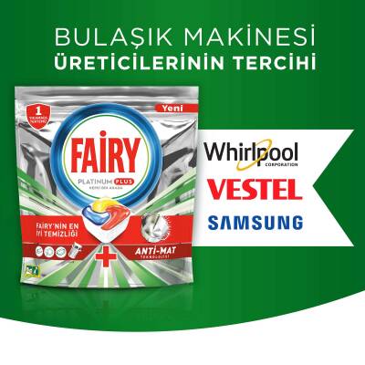 Fairy Platinum Plus Bulaşık Makinesi Deterjanı Kapsülü/Tableti 75 Yıkama Limon Kokulu Özel Tasarım - 10