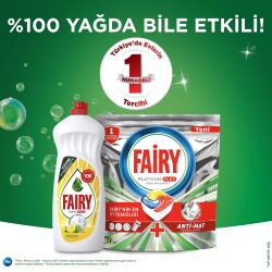 Fairy Platinum Plus Bulaşık Makinesi Deterjanı Kapsülü/Tableti 75 Yıkama Limon Kokulu Özel Tasarım - 12