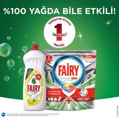 Fairy Platinum Plus Bulaşık Makinesi Deterjanı Kapsülü/Tableti 75 Yıkama Limon Kokulu Özel Tasarım - 12