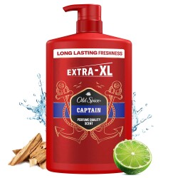 Old Spice Captain Erkek Duş Jeli Ve Şampuan 1000 Ml Xxl Büyük Boy - 3