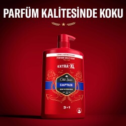 Old Spice Captain Erkek Duş Jeli Ve Şampuan 1000 Ml Xxl Büyük Boy - 5