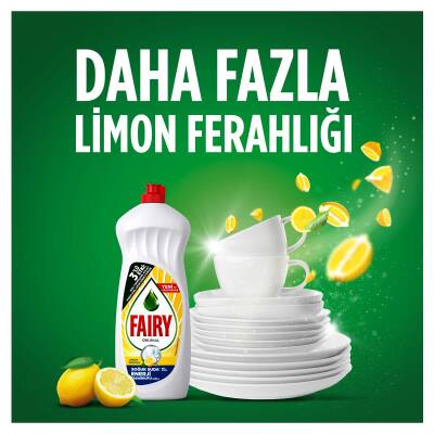 Fairy Orijinal Sıvı Bulaşık Deterjanı 1500 Ml Limon Kokulu - 12