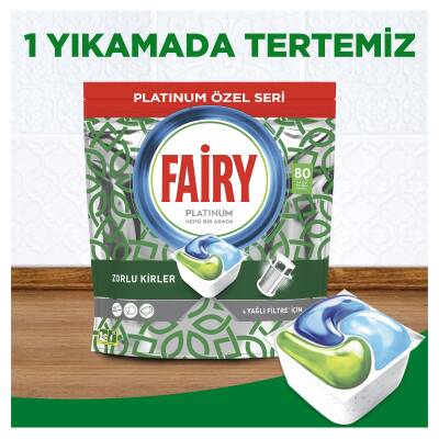 Fairy Platinum Bulaşık Makinesi Deterjanı Kapsülü 80 Yıkama Özel Seri - 3