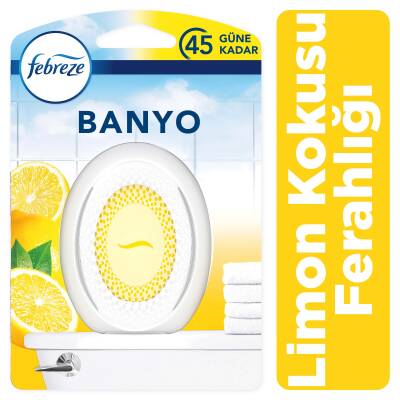 Febreze Hava Ferahlatıcı Banyo Oda Kokusu Limon Kokusu Ferahlığı - 1