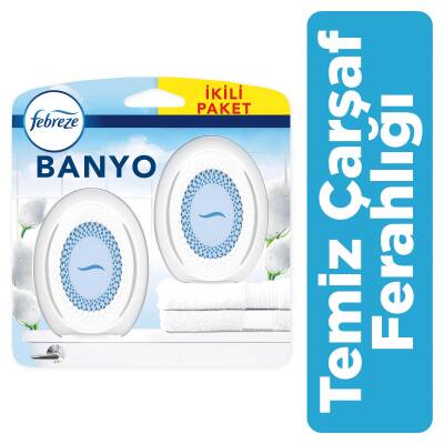 Febreze Hava Ferahlatıcı Banyo Oda Kokusu Temiz Çarşaf Ferahlığı - 1