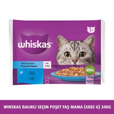 Whiskas Balık Çeşitleri 4'Lü 340 Gr - 1