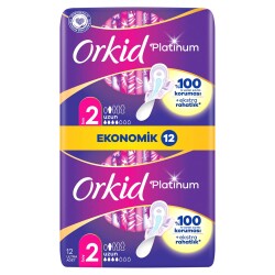 Orkid Platinum Hijyenik Ped Uzun Ekonomik Paket 12 Ped - 2