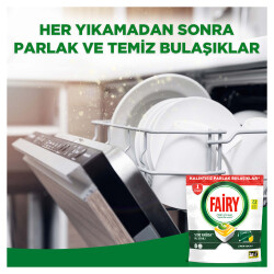 Fairy Hepsi Bir Arada Bulaşık Makinesi Deterjanı Kapsülü/Tableti 22 Yıkama Limon Kokulu - 6