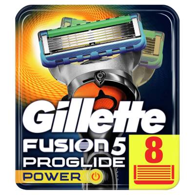 Gillette Fusion Proglide Power Yedek Tıraş Makinesi 8li - 1