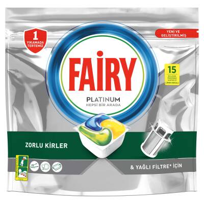 Fairy Platinum Bulaşık Makinesi Kapsülü 15'Li - 1