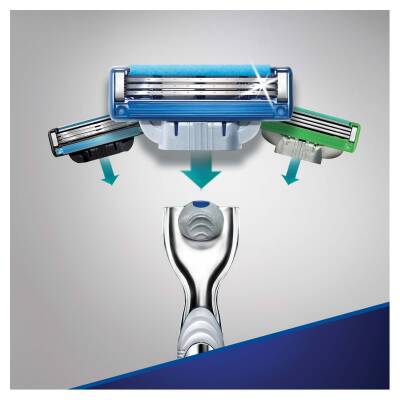 Gillette Mach3 Turbo 4 Adet Yedek Tıraş Bıçağı Kırmızı Seri - 6