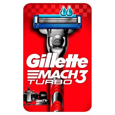 Gillette Mach3 Turbo Tıraş Makinesi 2 Yedekli - 1