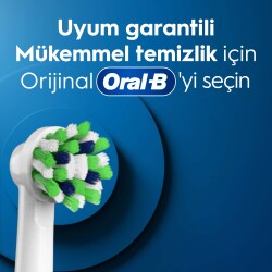 Oral-B Cross Action Şarjlı Diş Fırçası Yedek Başlığı 4'Lü Siyah - 3