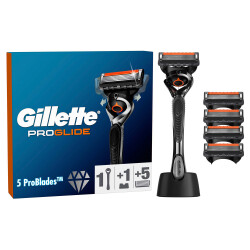 Gillette Proglide Tıraş Makinesi ve Yedek Bıçağı 4'lü + Tıraş Bıçağı Standı - 2