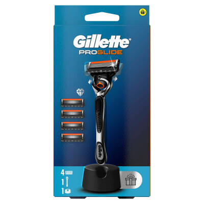 Gillette Proglide Tıraş Makinesi ve Yedek Bıçağı 4'lü + Tıraş Bıçağı Standı - 4