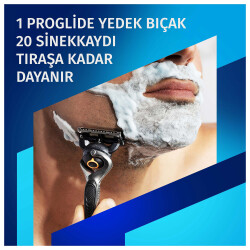 Gillette Proglide Tıraş Makinesi ve Yedek Bıçağı 4'lü + Tıraş Bıçağı Standı - 14