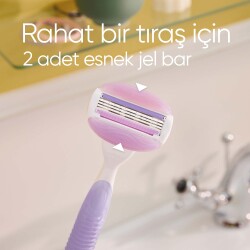 Gillette Venus Comfort Glide Breeze Tıraş Makinesi 2 Adet Yedek Başlık - 6