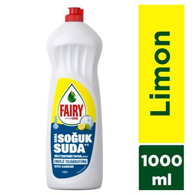 Fairy Temiz & Ferah Sıvı Bulaşık Deterjanı 1000 Ml Limon Kokulu - 1