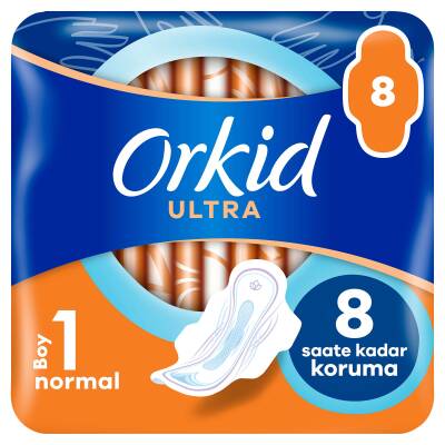 Orkid Ultra Extra Hijyenik Ped Normal Tekli Paket 8 Ped - 1