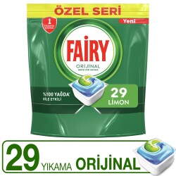 Fairy Hepsi Bir Arada Bulaşık Makinesi Deterjanı Kapsülü/Tableti 29 Yıkama Özel Seri - 1