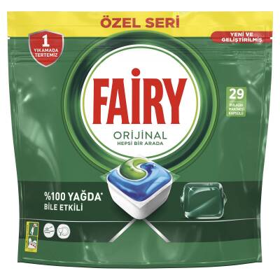 Fairy Hepsi Bir Arada Bulaşık Makinesi Deterjanı Kapsülü/Tableti 29 Yıkama Özel Seri - 2