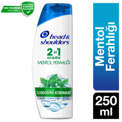 Head & Shoulders Mentol Ferahlığı 2'Si 1 Arada Kepeğe Karşı Etkili Şampuan 250 Ml - 1