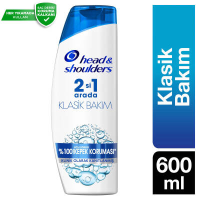 Head & Shoulders Klasik Bakım 2'Si 1 Arada Kepeğe Karşı Etkili Şampuan 600 Ml - 1