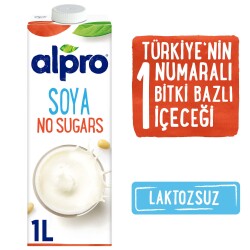 Alpro Şekersiz Soya Sütü 1 L - 1