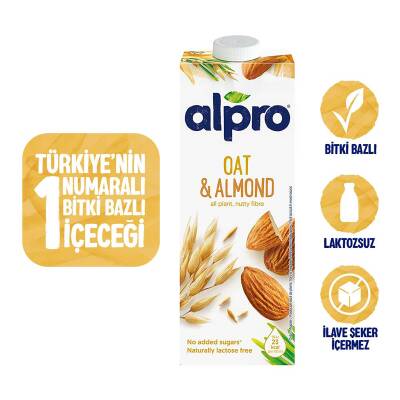 Alpro Yulaf & Badem İçeceği 1 Lt - 1