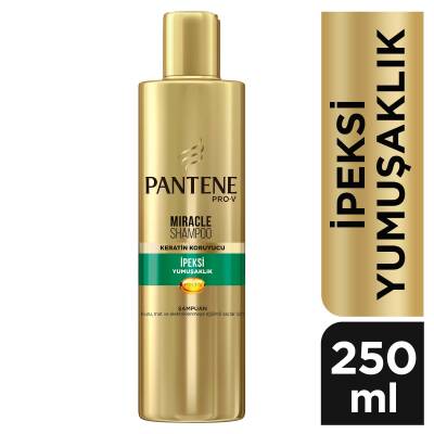 Pantene Miracle Şampuan İpeksi Yumuşaklık Keratin Koruyuculu 250 Ml, Kuru, Mat Ve Elektriklenmeye Eğilimli Saçlar İçin - 1