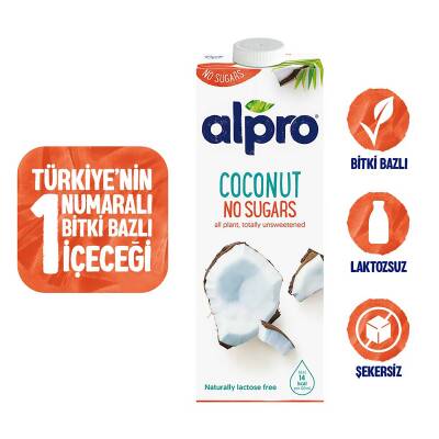 Alpro Şekersiz Hindistan Cevizi Sütü 1 L - 1