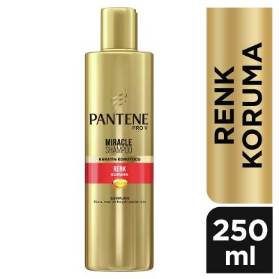 Pantene Miracle Şampuan Renk Koruma Keratin Koruyuculu 250 Ml, Kuru, Mat Ve Boyalı Saçlar İçin - 1