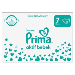 Prima Aktif Bebek, Bebek Bezi 7 Numara, 88 Adet - 2