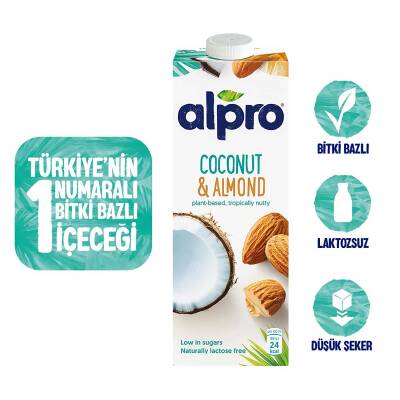 Alpro Hindistan Cevizi Badem Sütü 1L - 1