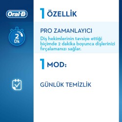 Oral-B D100 Şarj Edilebilir Diş Fırçası 3 Boyutlu Beyazlık Pembe - 7