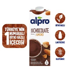 Alpro Bitter Çikolata Badem İçeceği 1 Lt - 1