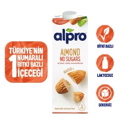 Alpro Şekersiz Badem Sütü 1 L - 1