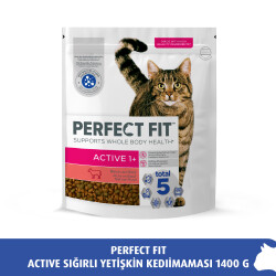 Perfect Fit Active Sığırlı Yetişkin Kedi Maması 1400 G - 1